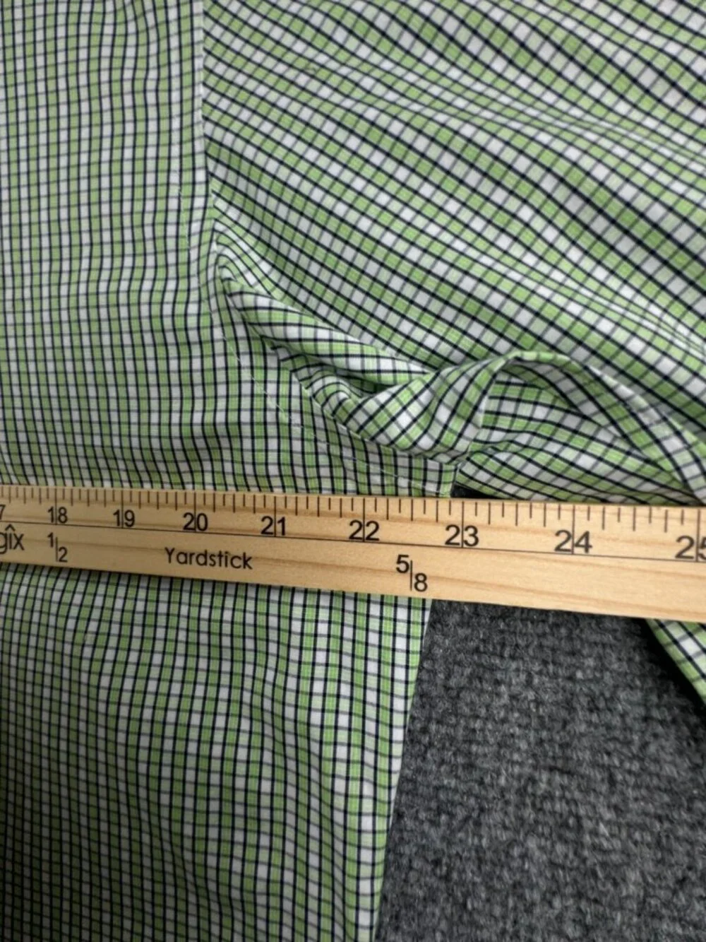 Banana Republic Shirt Men Green Long Sleeve Button Up Slim Fit Non Iron Cotton